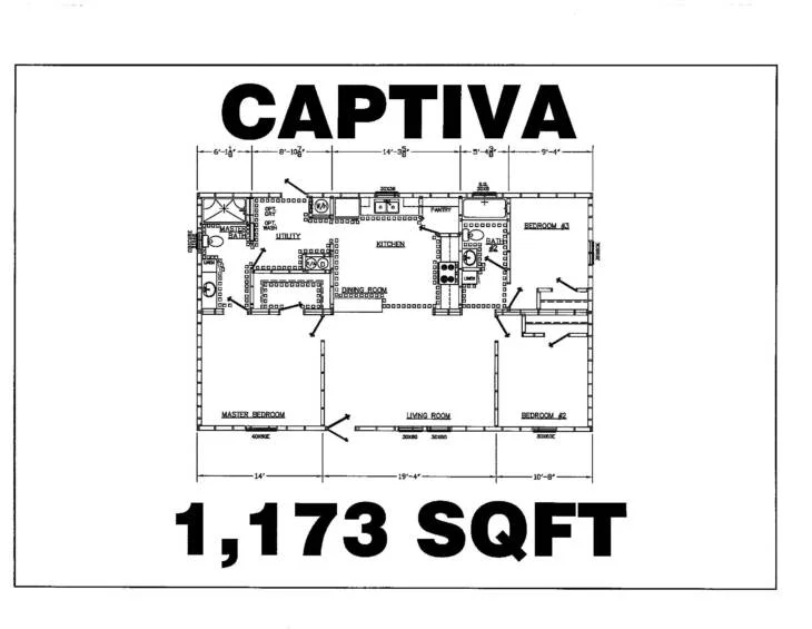 TownHomes Captiva – HUD or Modular Built Home – 28×48 – 1173 sqft - Image 14